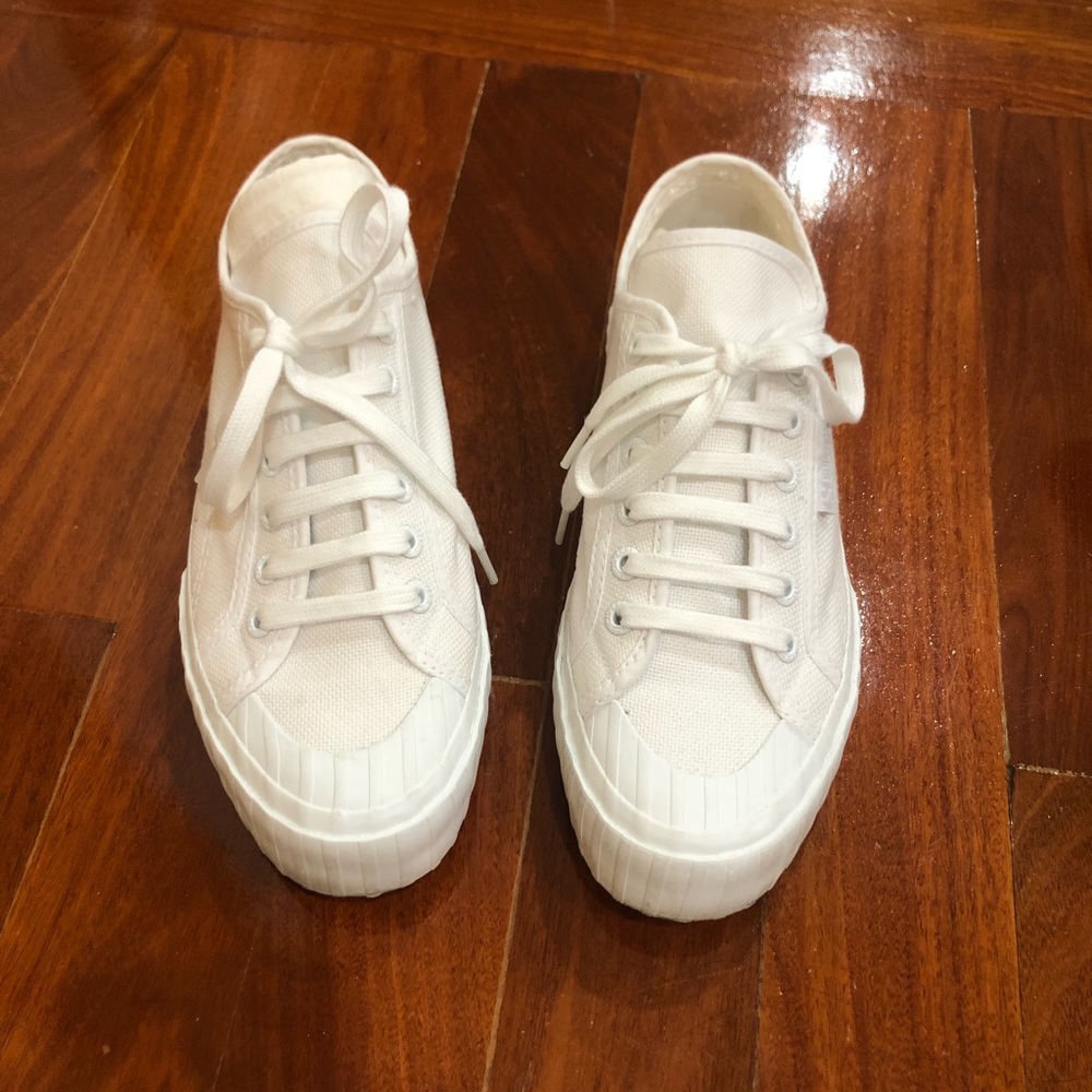 2630 stripe Superga total white sneakers